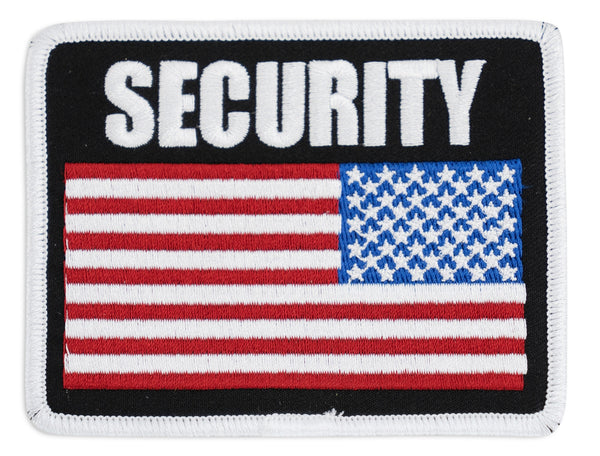 Security American Flag Patch - Right Side