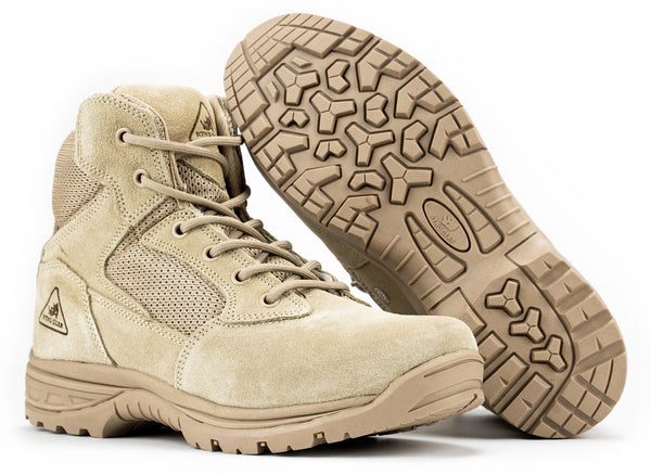 6" CoolMax Ryno Gear Tactical Combat Boots (Beige)