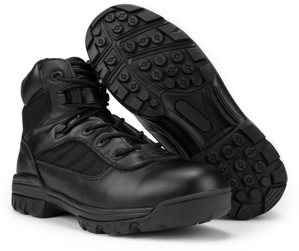 6" CoolMax Ryno Gear Tactical Combat Side Zip Boots (Black)