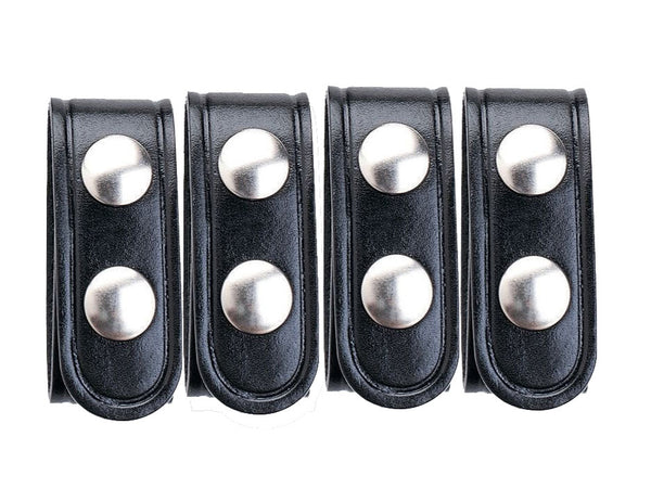 Aker 0.75 Inch Double Snap Belt Keeper (Pack of 4)