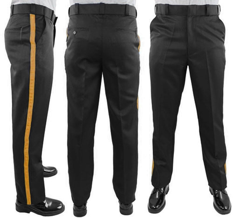 Black police uniform pants sales