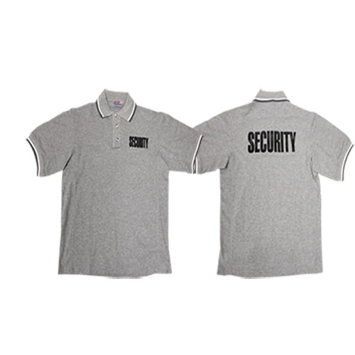 Polycotton Security ID Polo Shirt (Heather Grey)