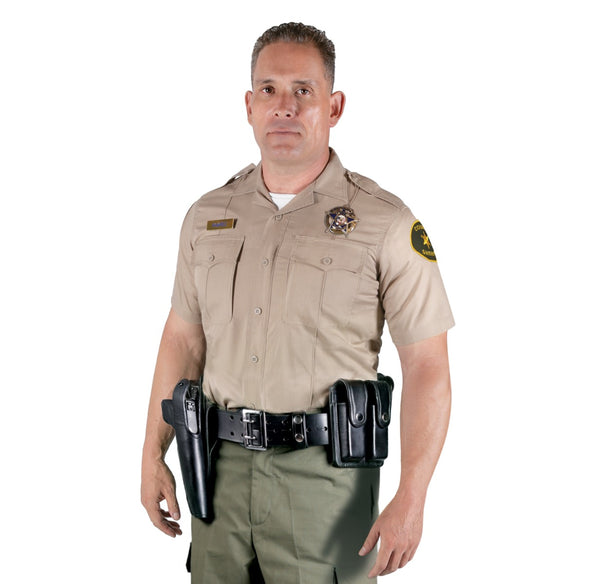 Sinatra LASD Poly-Cotton Rip-Stop Class B Short Sleeve Tan Shirt