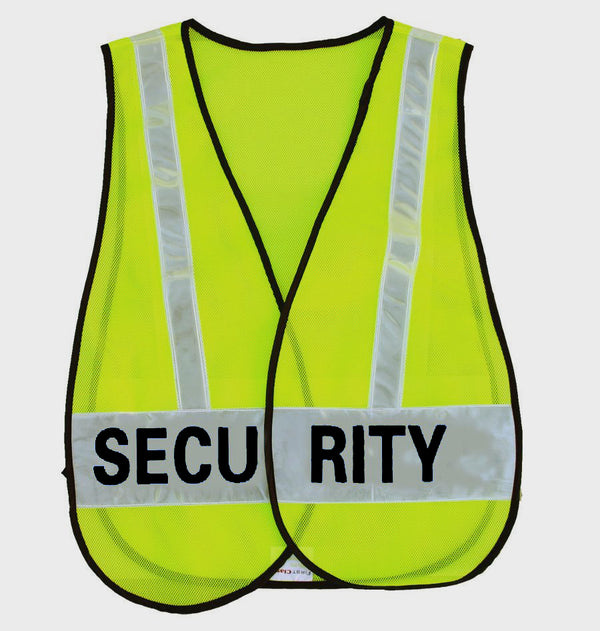 Reflective Security Safety Vests (Lime Green)