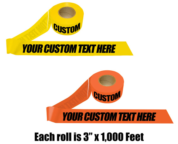 Custom Barrier Tape (Box of 100 Custom Tapes)