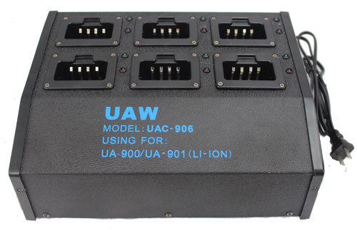 6 Radio Rapid Li-ion Battery Charging Station for UA900 and UA901