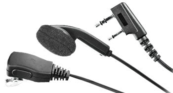 Earphone with Lapel Microphone (For 2 prong Motorola radios)