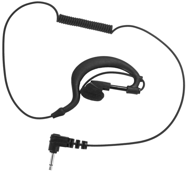 Listen Only Ear Hanger Earpiece (Fits UAW mics & most speaker mics with 3.5mm accessory jack)