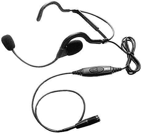 Headset with Boom Microphone (For UAW & Most 2-Prong Kenwood Radios)