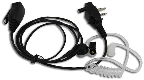 Surveillance Earphone W/ Lapel Mics (Fits ICOM Multi Pin S6 Connector Radios)