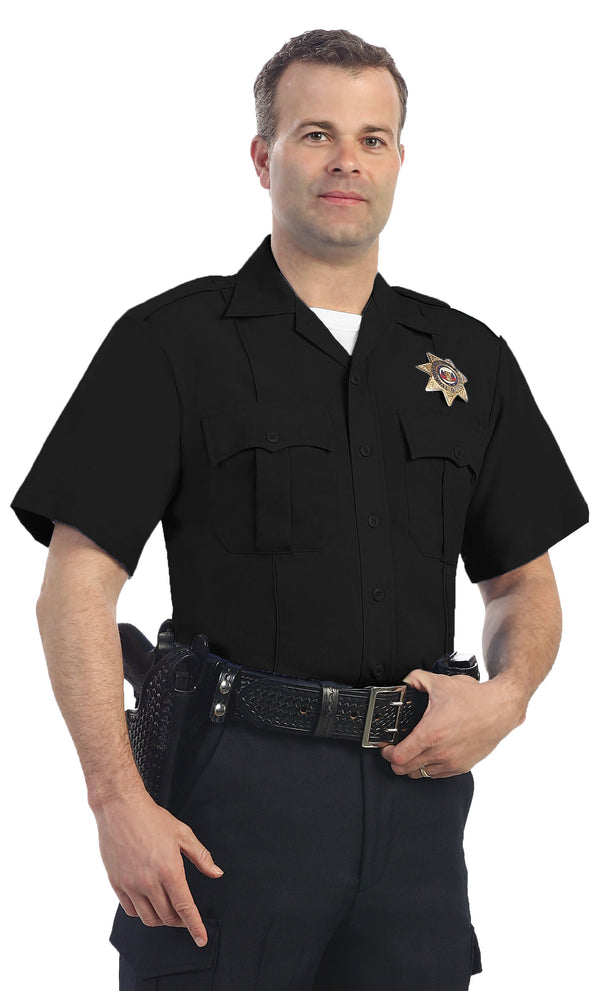 Uniform shirt 65% Polyester & 35% Rayon Uniform Short Sleeve Shirts