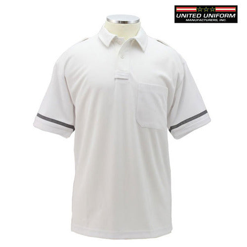 United Uniform White Reflective Polo Shirt